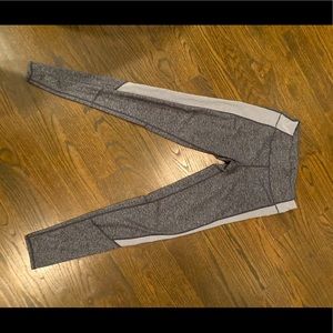 Grey and white leggings
